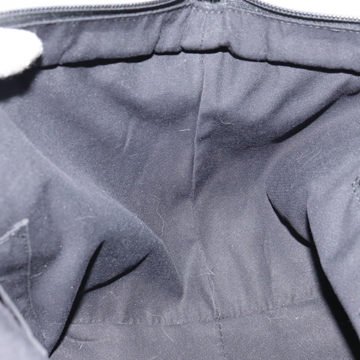 GUCCI GG Canvas Web Sherry Line Hand Bag Black Red Green Auth 156833