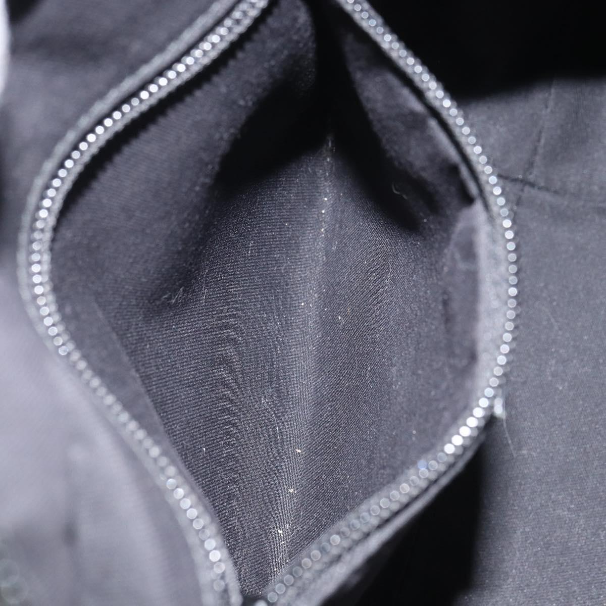 GUCCI GG Canvas Web Sherry Line Hand Bag Black Red Green Auth 156833