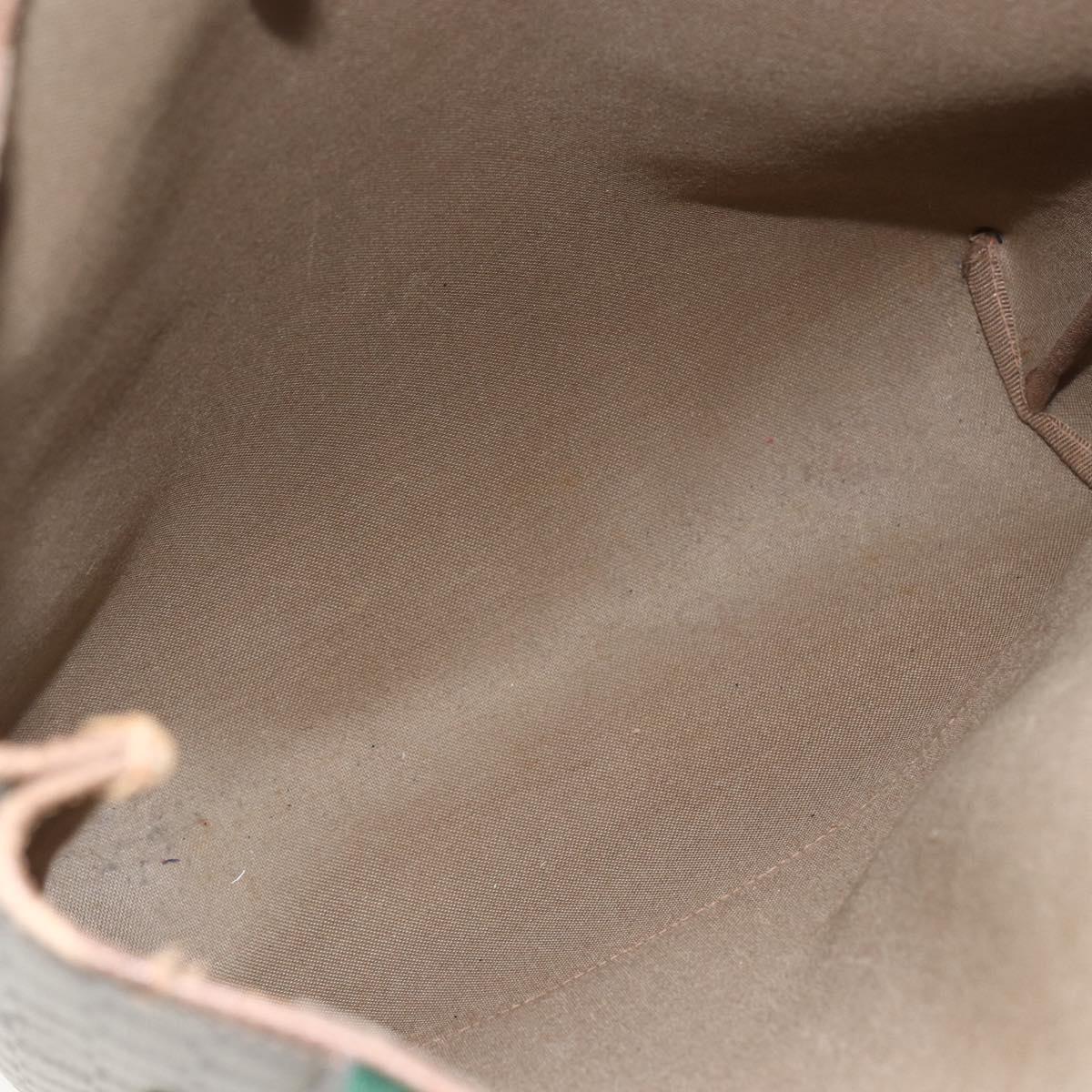 GUCCI GG Supreme Web Sherry Line Tote Bag PVC Beige Gold 89 02 003 Auth 156835