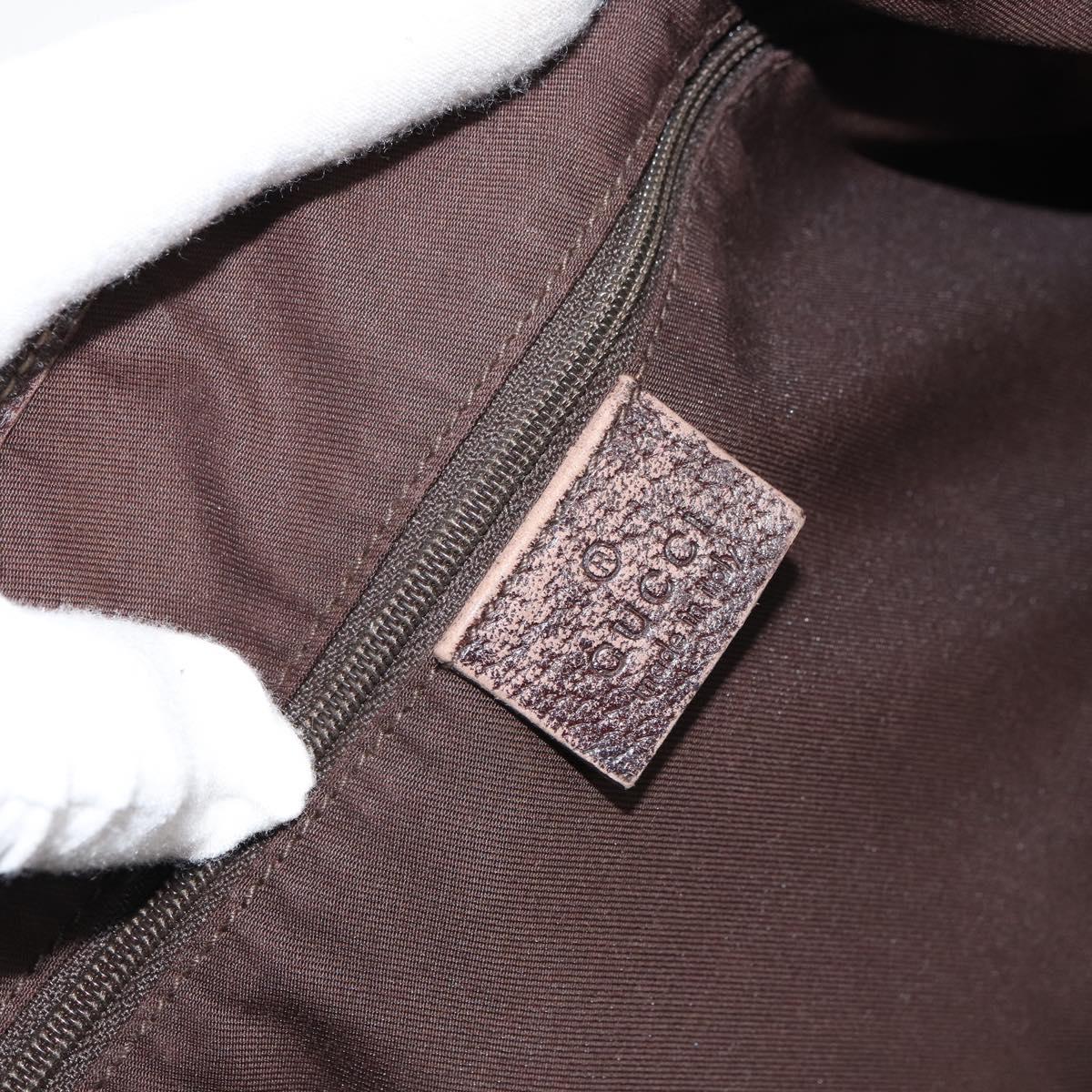 GUCCI GG Canvas Abbey Tote Bag Beige Gold 130736 Auth 156836