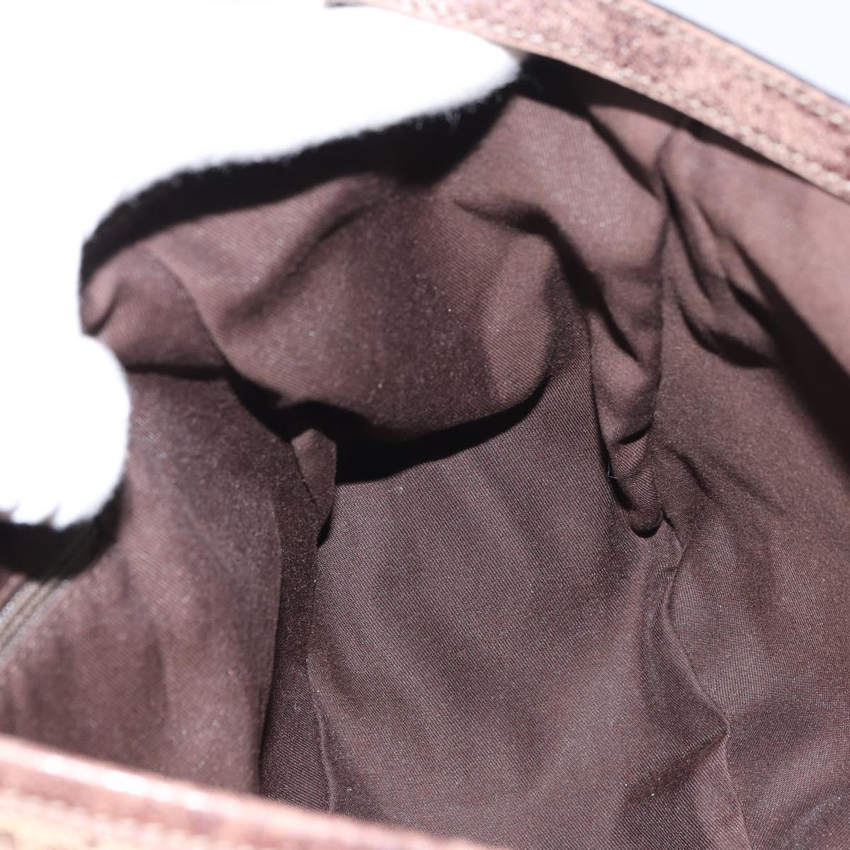 GUCCI GG Canvas Abbey Tote Bag Beige Gold 130736 Auth 156836