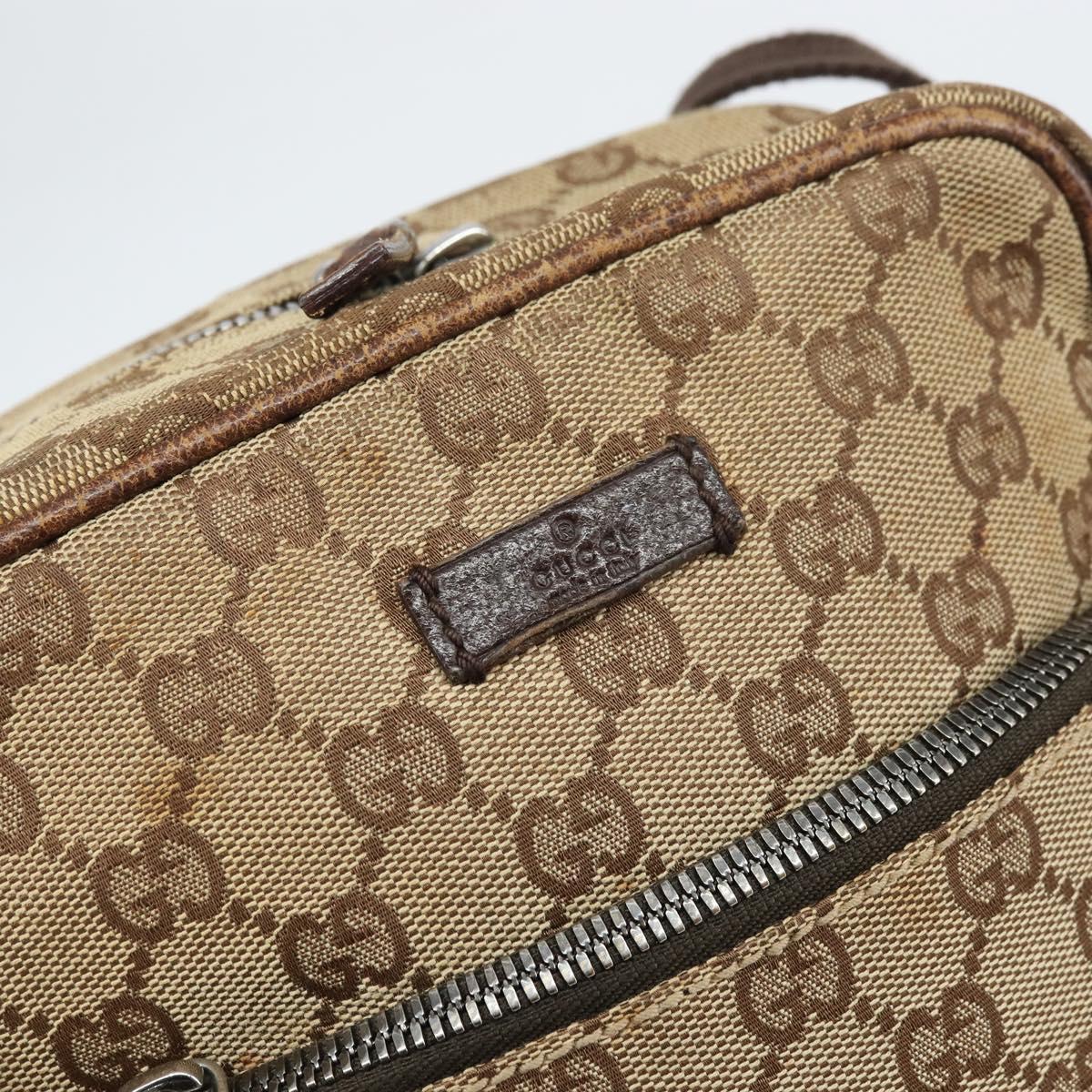 GUCCI GG Canvas Shoulder Bag Beige 03136 Auth 156837