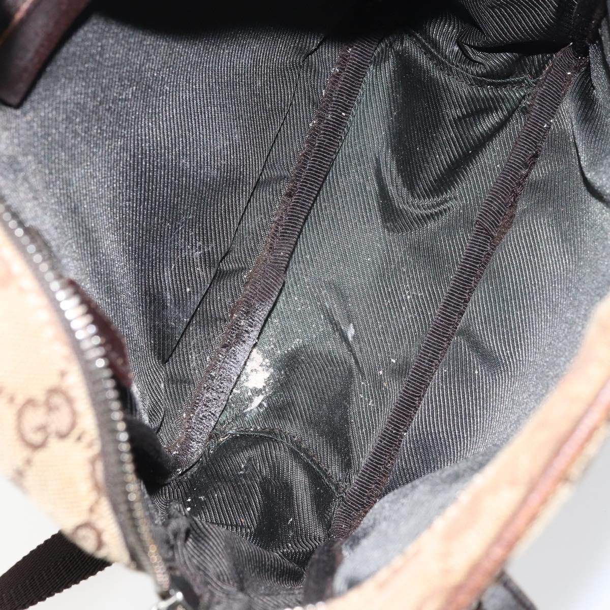 GUCCI GG Canvas Shoulder Bag Beige 03136 Auth 156837