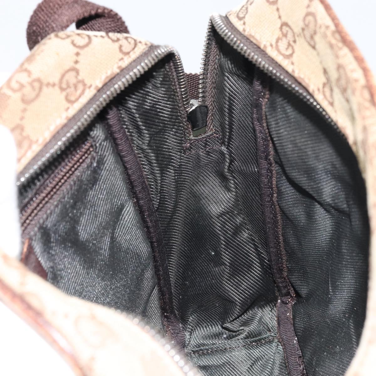 GUCCI GG Canvas Shoulder Bag Beige 03136 Auth 156837