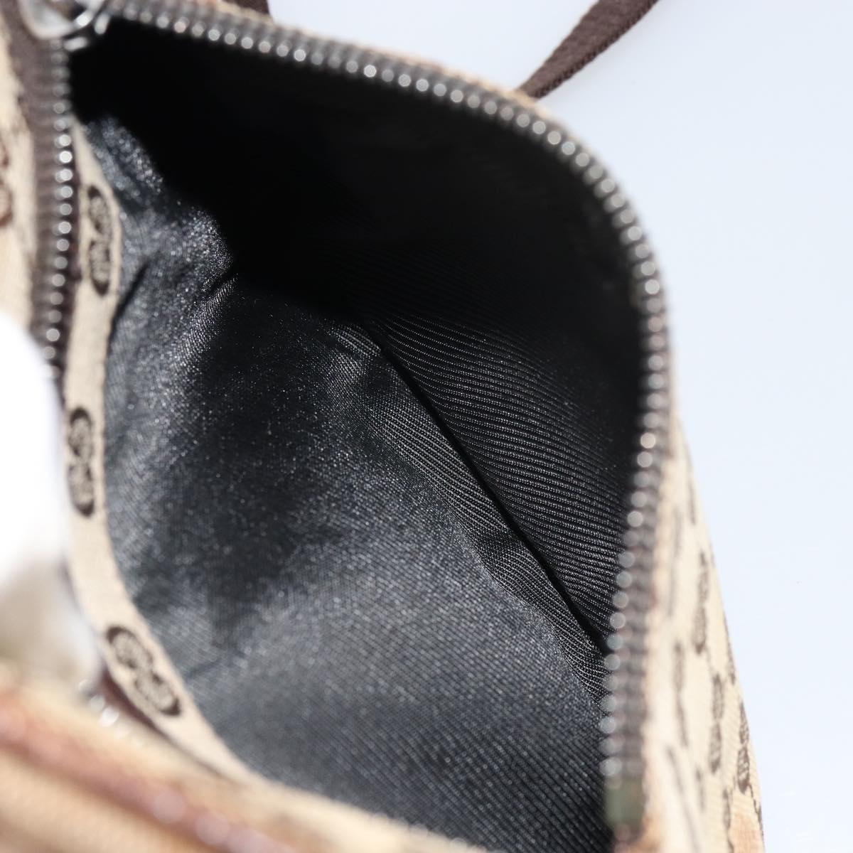 GUCCI GG Canvas Shoulder Bag Beige 03136 Auth 156837