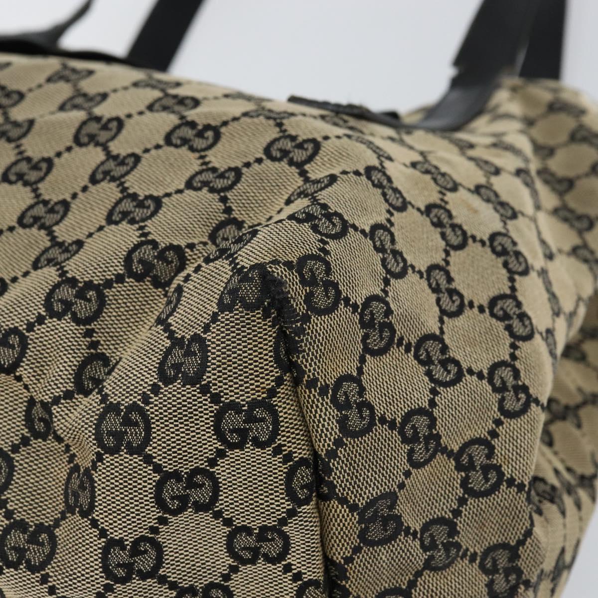 GUCCI GG Canvas Shoulder Bag Navy Gold 019 0493 1669 Auth 156841