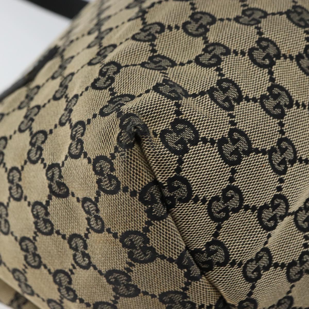 GUCCI GG Canvas Shoulder Bag Navy Gold 019 0493 1669 Auth 156841