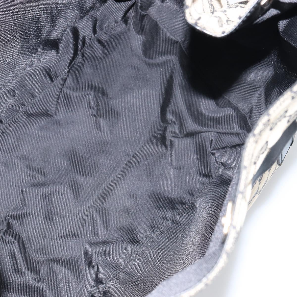 GUCCI GG Canvas Shoulder Bag Navy Gold 019 0493 1669 Auth 156841