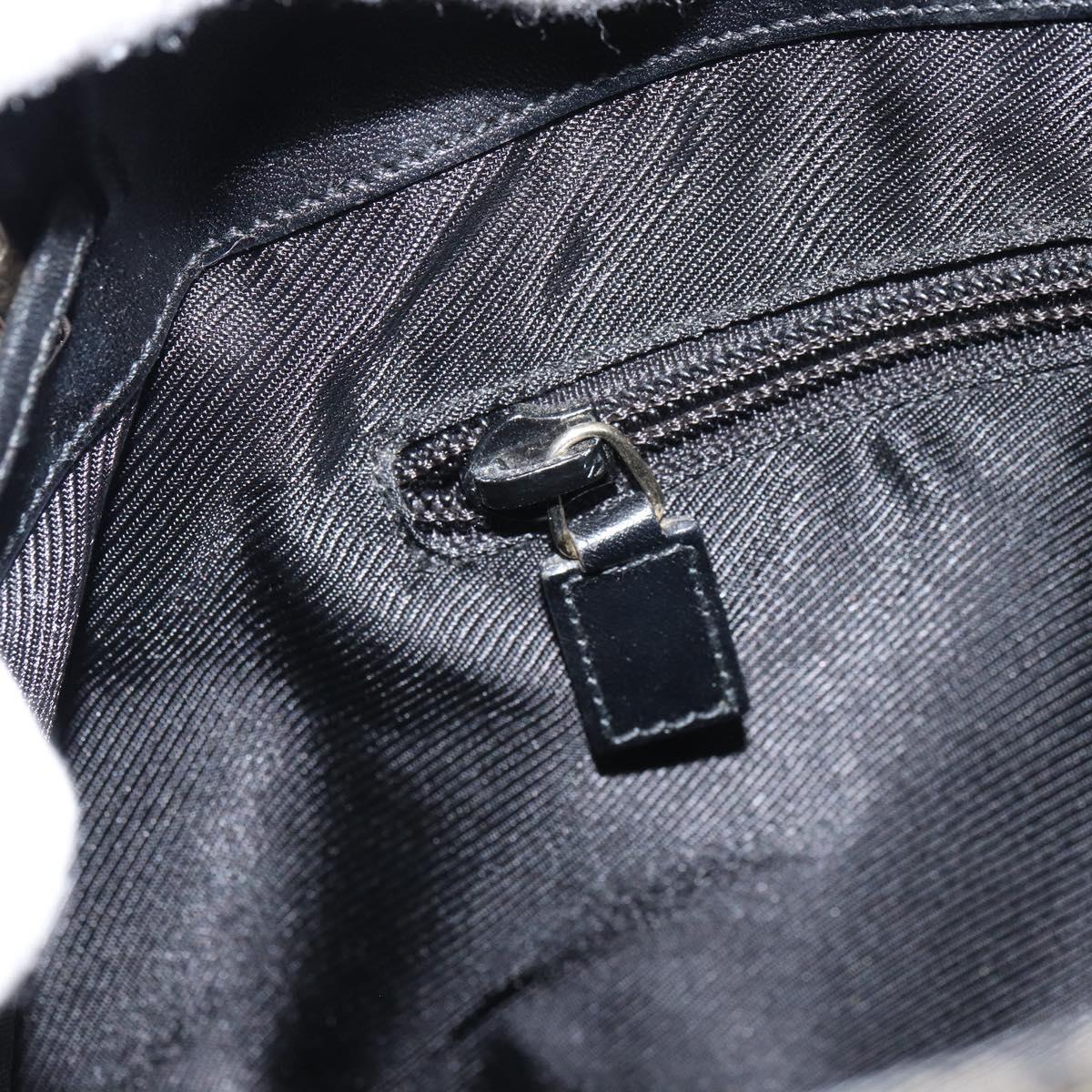 GUCCI GG Canvas Shoulder Bag Navy Gold 019 0493 1669 Auth 156841