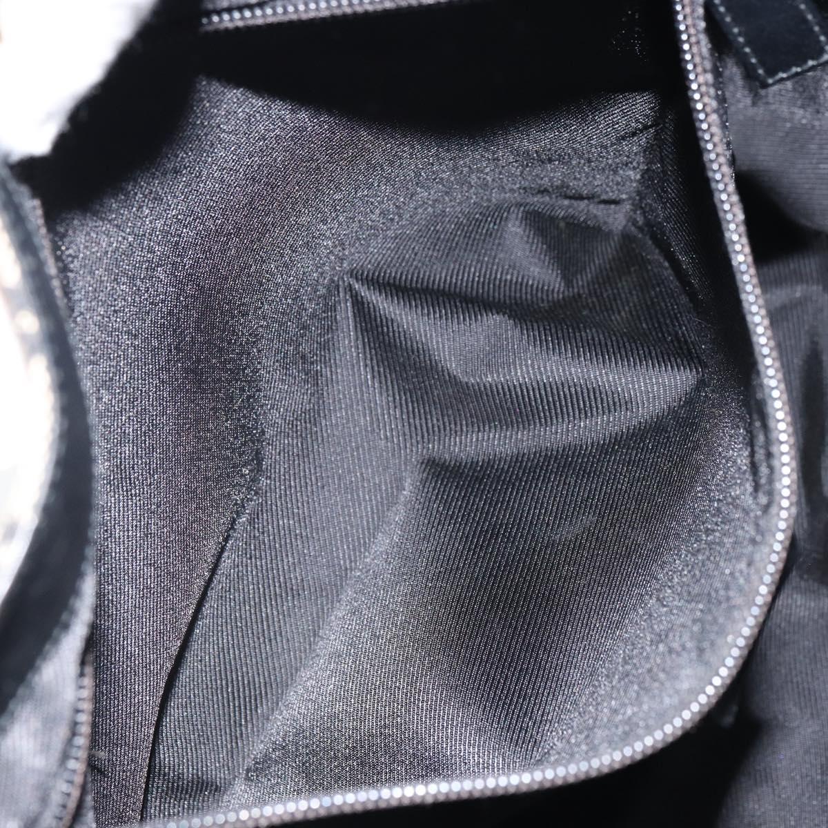 GUCCI GG Canvas Shoulder Bag Navy Gold 019 0493 1669 Auth 156841