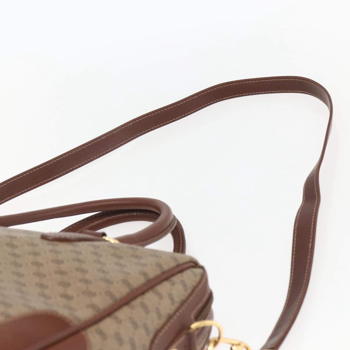 GUCCI Micro GG Supreme Boston Bag PVC 2way Beige Gold 002 122 0033 Auth 156846