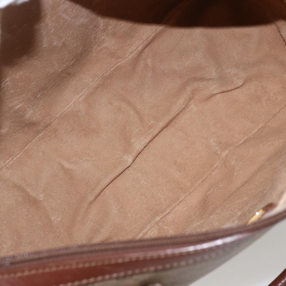 GUCCI Micro GG Supreme Boston Bag PVC 2way Beige Gold 002 122 0033 Auth 156846