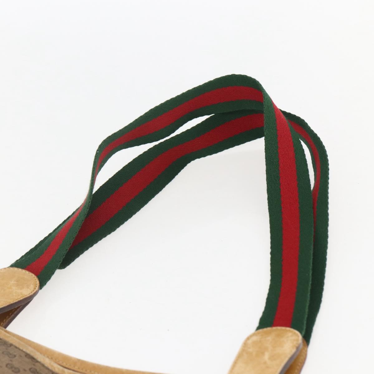 GUCCI Micro GG Supreme Web Sherry Line Bag PVC Beige 002 904 0223 Auth 156847