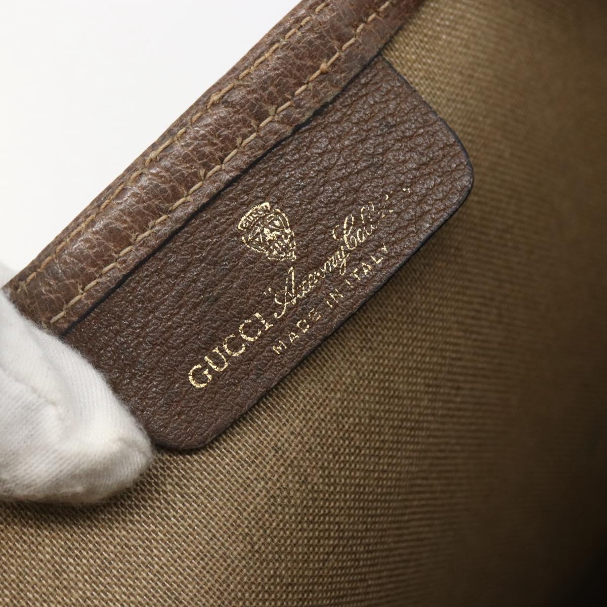 GUCCI GG Supreme Web Sherry Line Tote Bag PVC Beige Red 39 02 003 Auth 156848