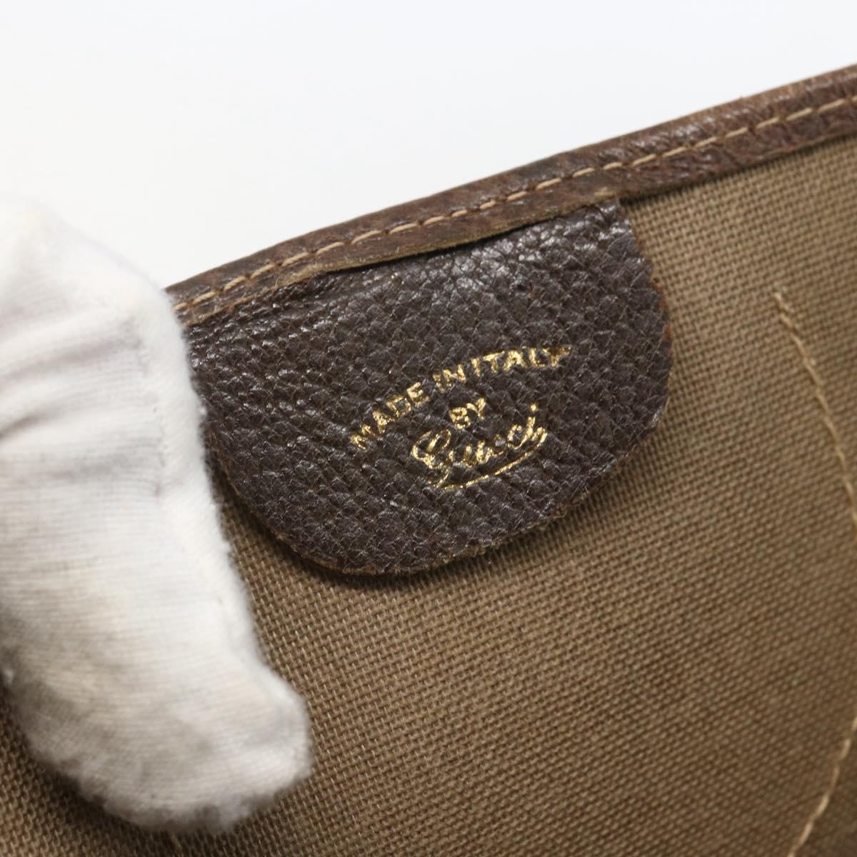 GUCCI GG Supreme Tote Bag PVC Beige Auth 156849