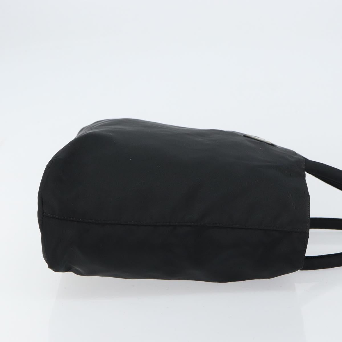 PRADA Hand Bag Nylon Black Auth 156858
