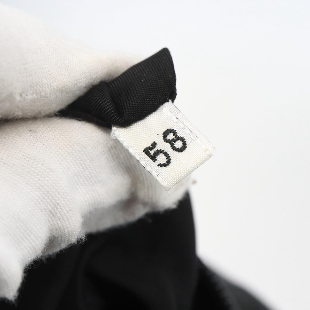 PRADA Tote Bag Nylon Leather Black Auth 156859