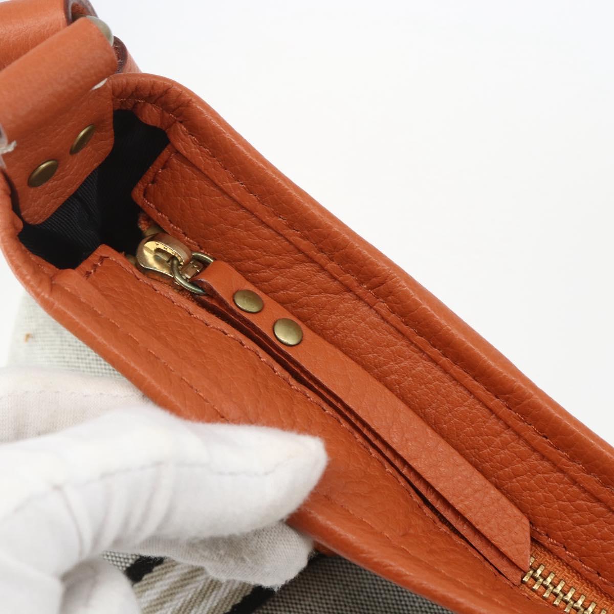 BURBERRY Blue Label Shoulder Bag Canvas Beige Auth 156877