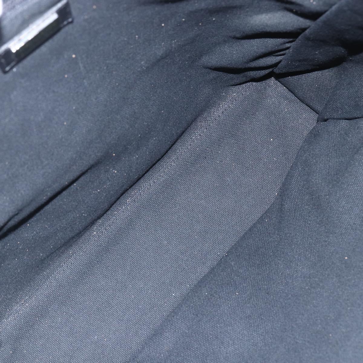 Burberrys Nova Check Blue Label Tote Bag Wool Green Silver Auth 156889