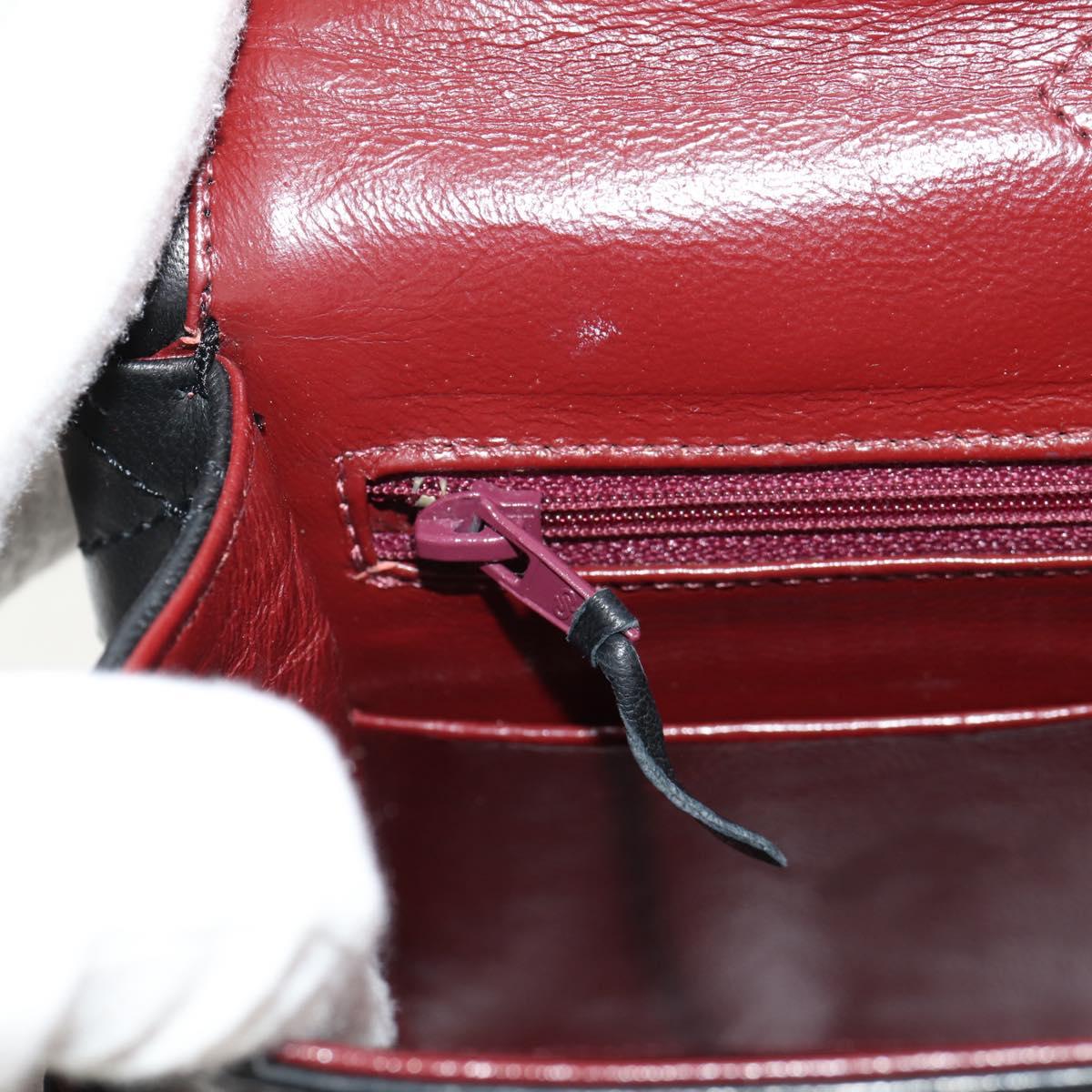 CHANEL Matelasse Chain Paris Limited Bag Lamb Skin Black Gold CC Auth 156894A