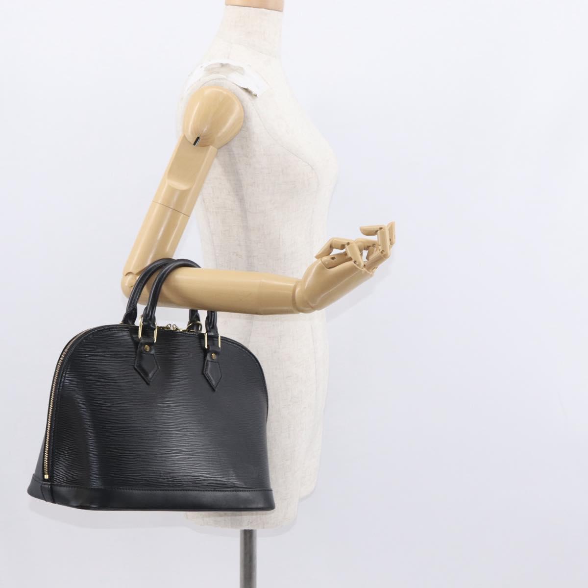 LOUIS VUITTON Epi Alma Hand Bag Black M52142 LV Auth 156896