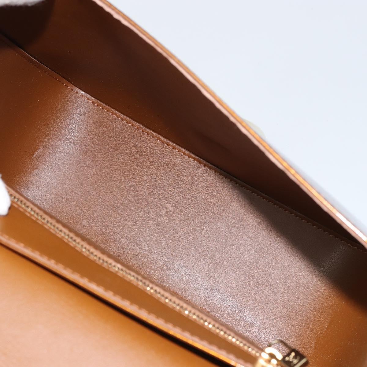 LOUIS VUITTON Monogram Vernis Christie GM Bag Bronze M91107 LV Auth 156898