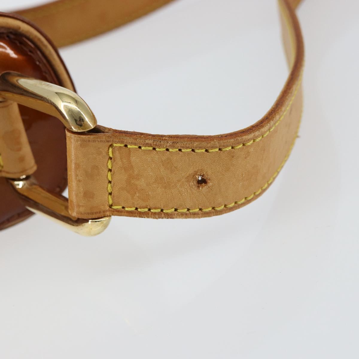 LOUIS VUITTON Monogram Vernis Christie GM Bag Bronze M91107 LV Auth 156898