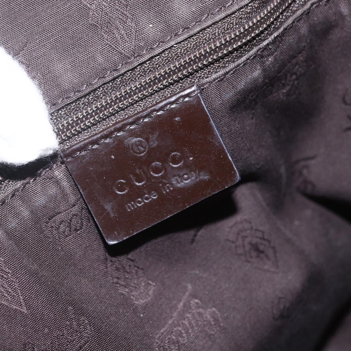 GUCCI GG Canvas Web Sherry Line Tote Bag Beige Red 211971 Auth 156906