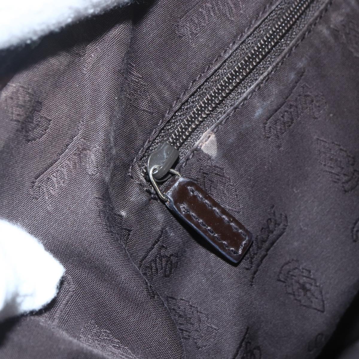 GUCCI GG Canvas Web Sherry Line Tote Bag Beige Red 211971 Auth 156906