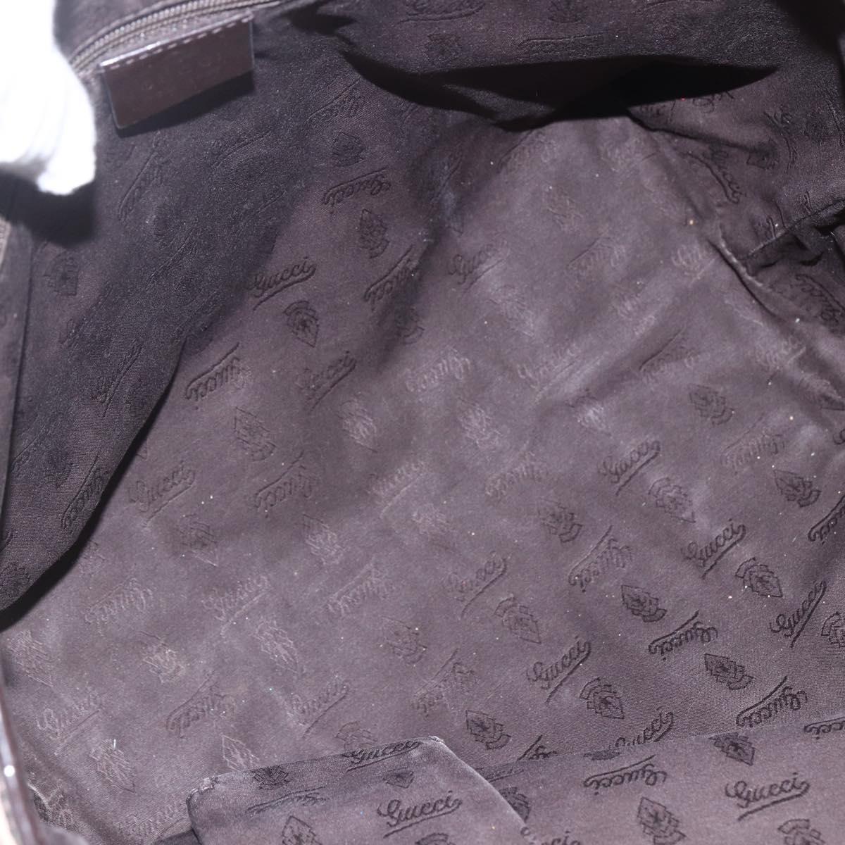 GUCCI GG Canvas Web Sherry Line Tote Bag Beige Red 211971 Auth 156906