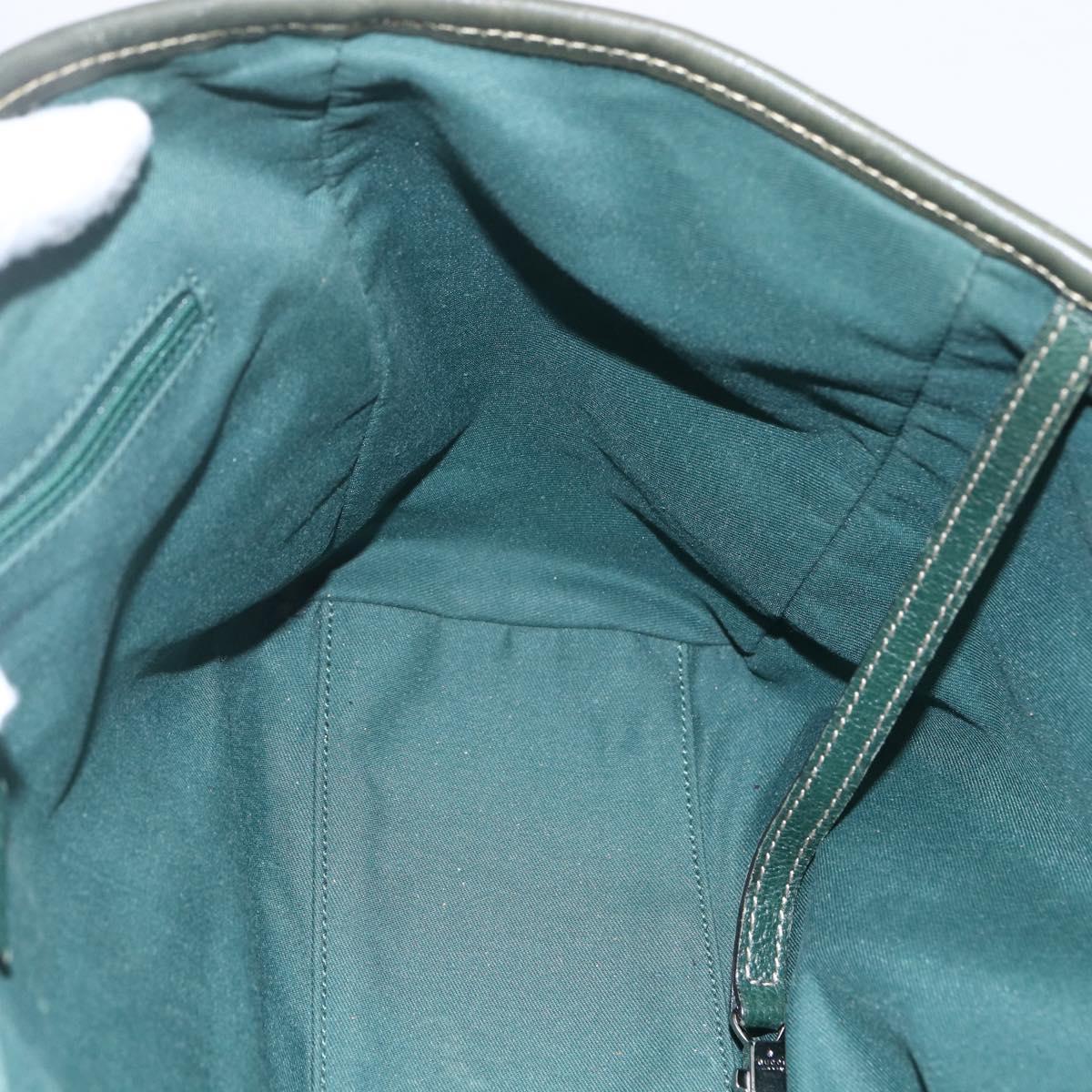 GUCCI GG Canvas Web Sherry Line Tote Bag Beige Red 145810 Auth 156911