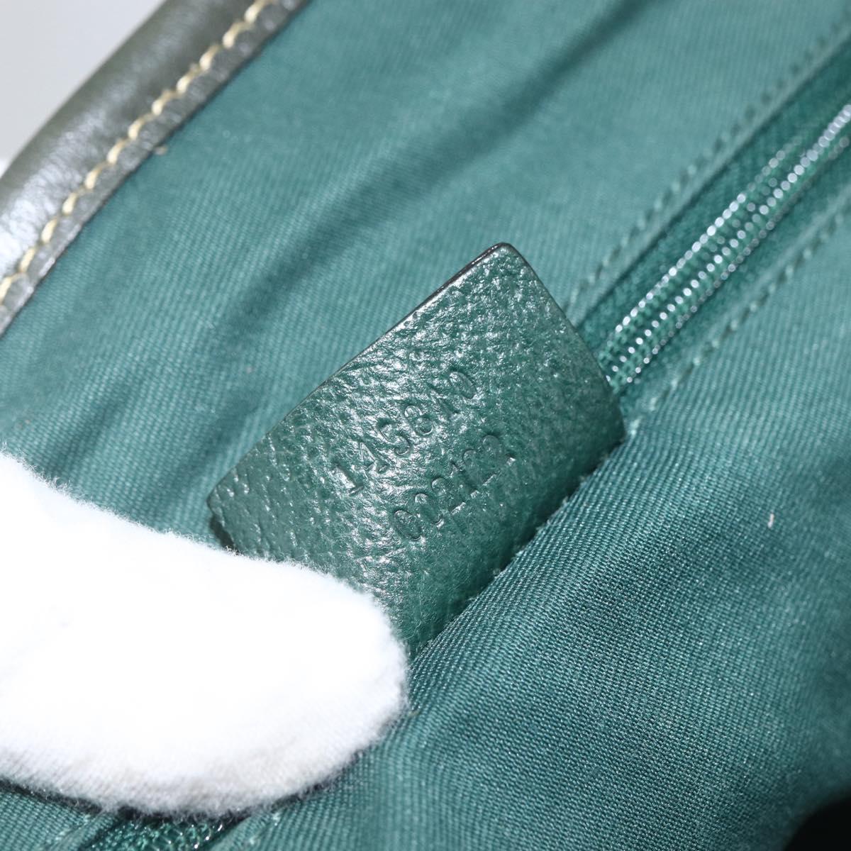 GUCCI GG Canvas Web Sherry Line Tote Bag Beige Red 145810 Auth 156911