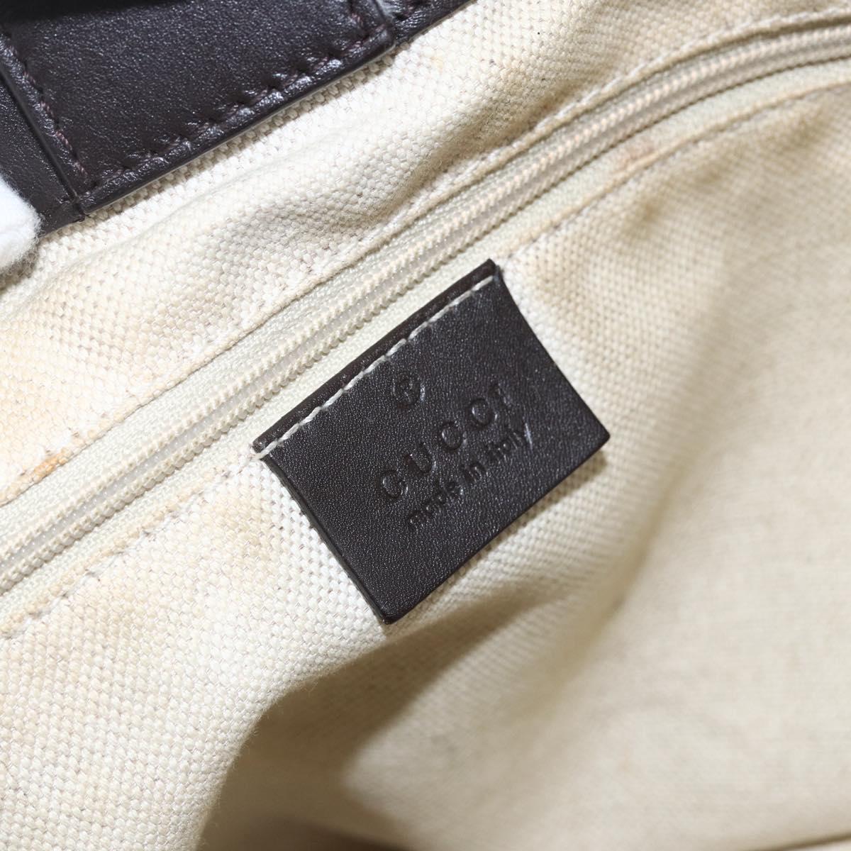 GUCCI GG Canvas Tote Bag Beige Gold 296835 Auth 156913