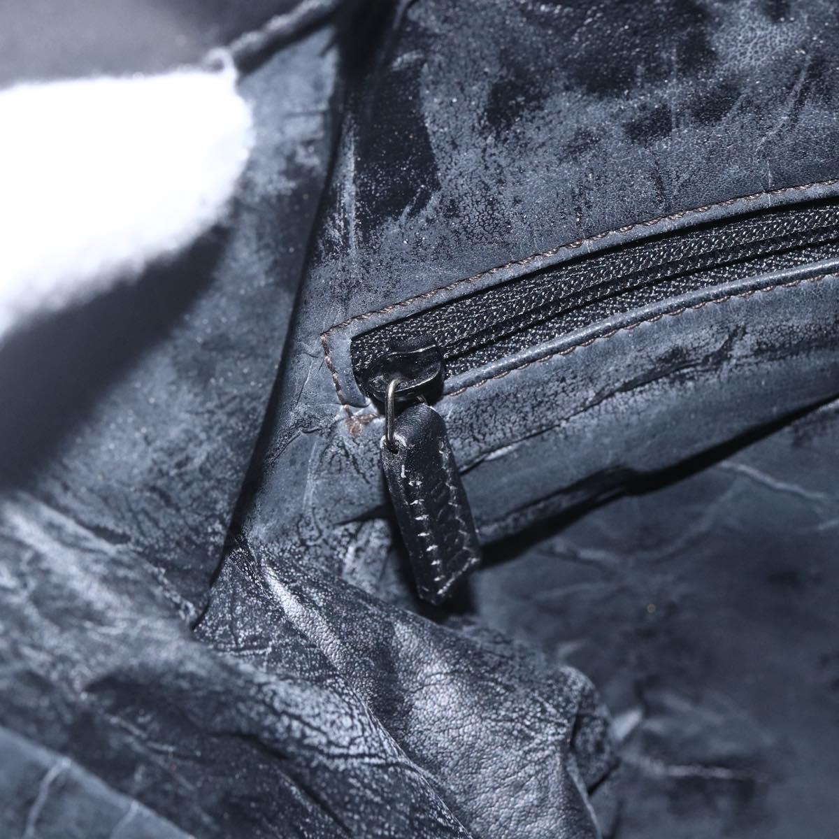 GUCCI GG Canvas Hand Bag Black Silver 002 1093 3444 Auth 156921