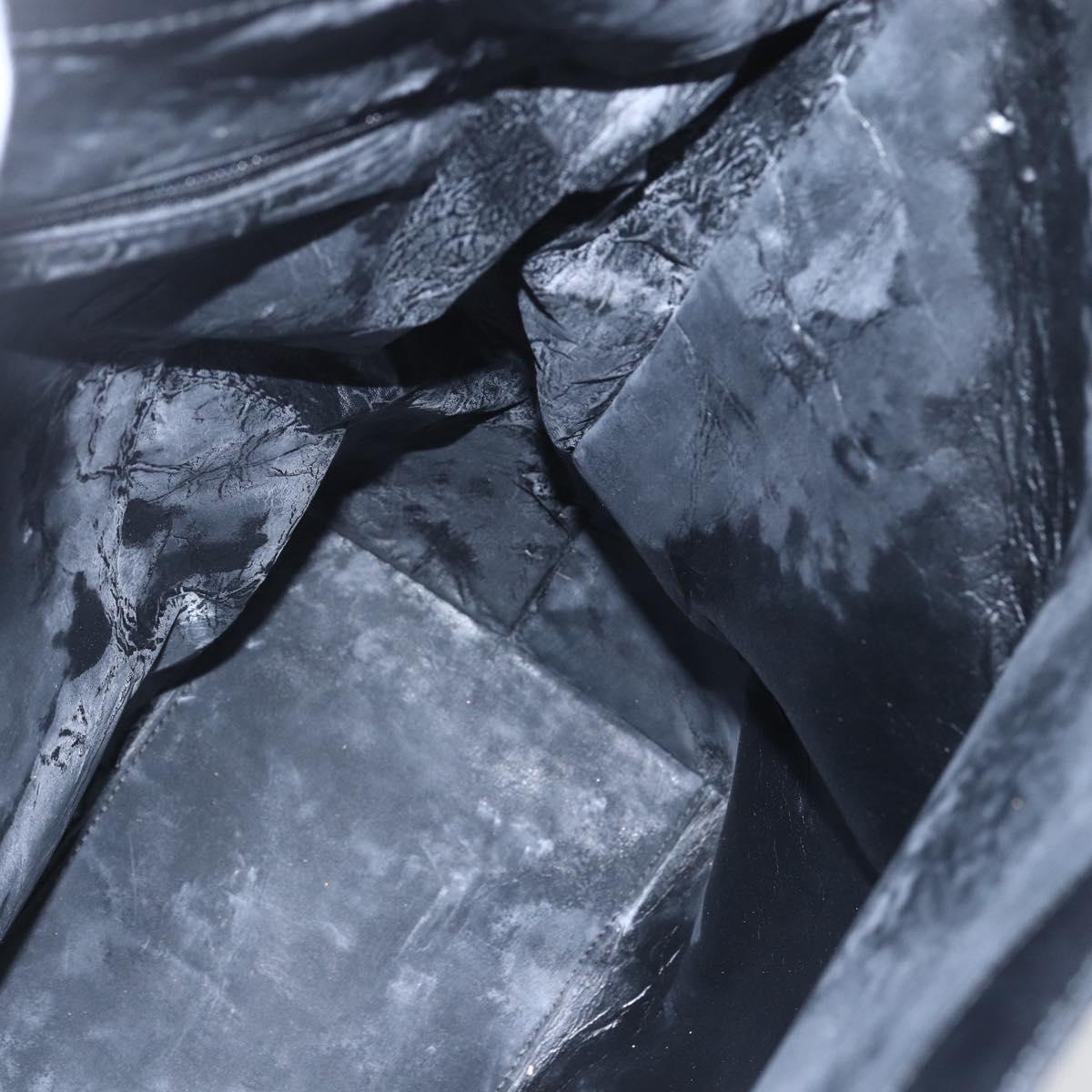 GUCCI GG Canvas Hand Bag Black Silver 002 1093 3444 Auth 156921