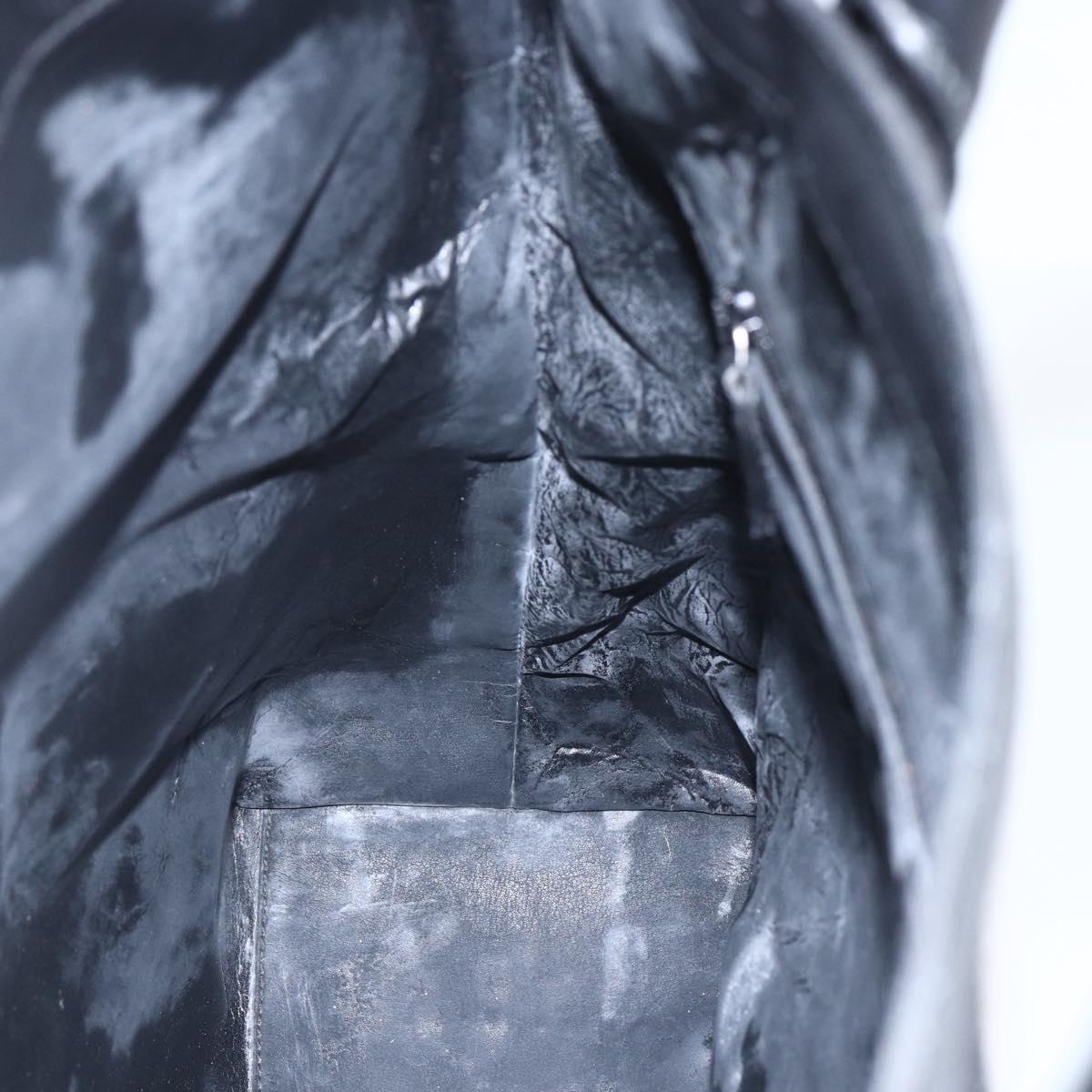 GUCCI GG Canvas Hand Bag Black Silver 002 1093 3444 Auth 156921