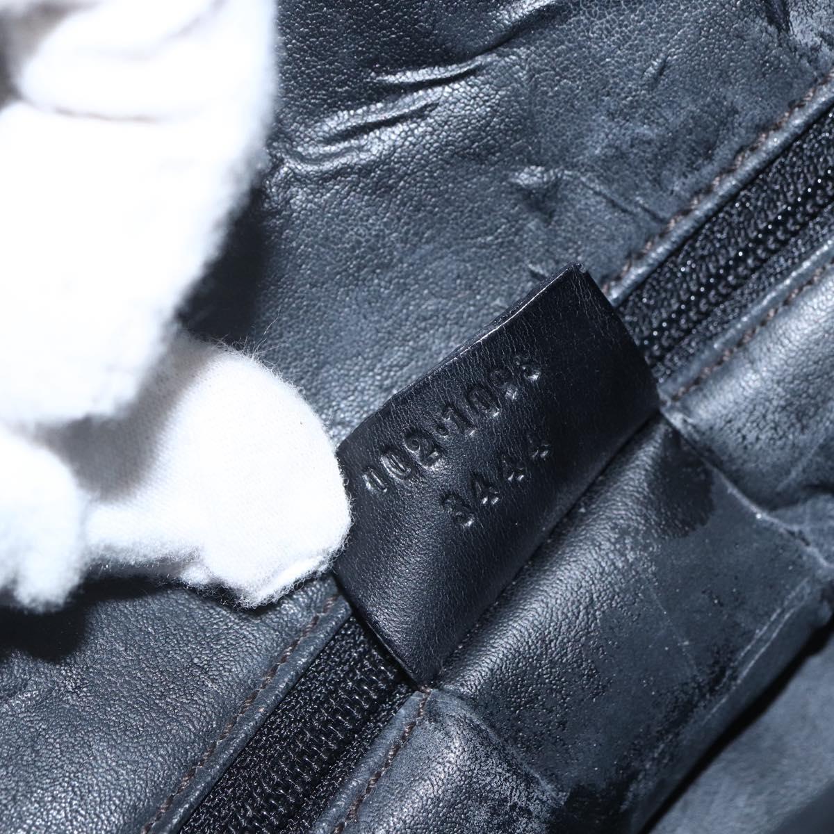 GUCCI GG Canvas Hand Bag Black Silver 002 1093 3444 Auth 156921