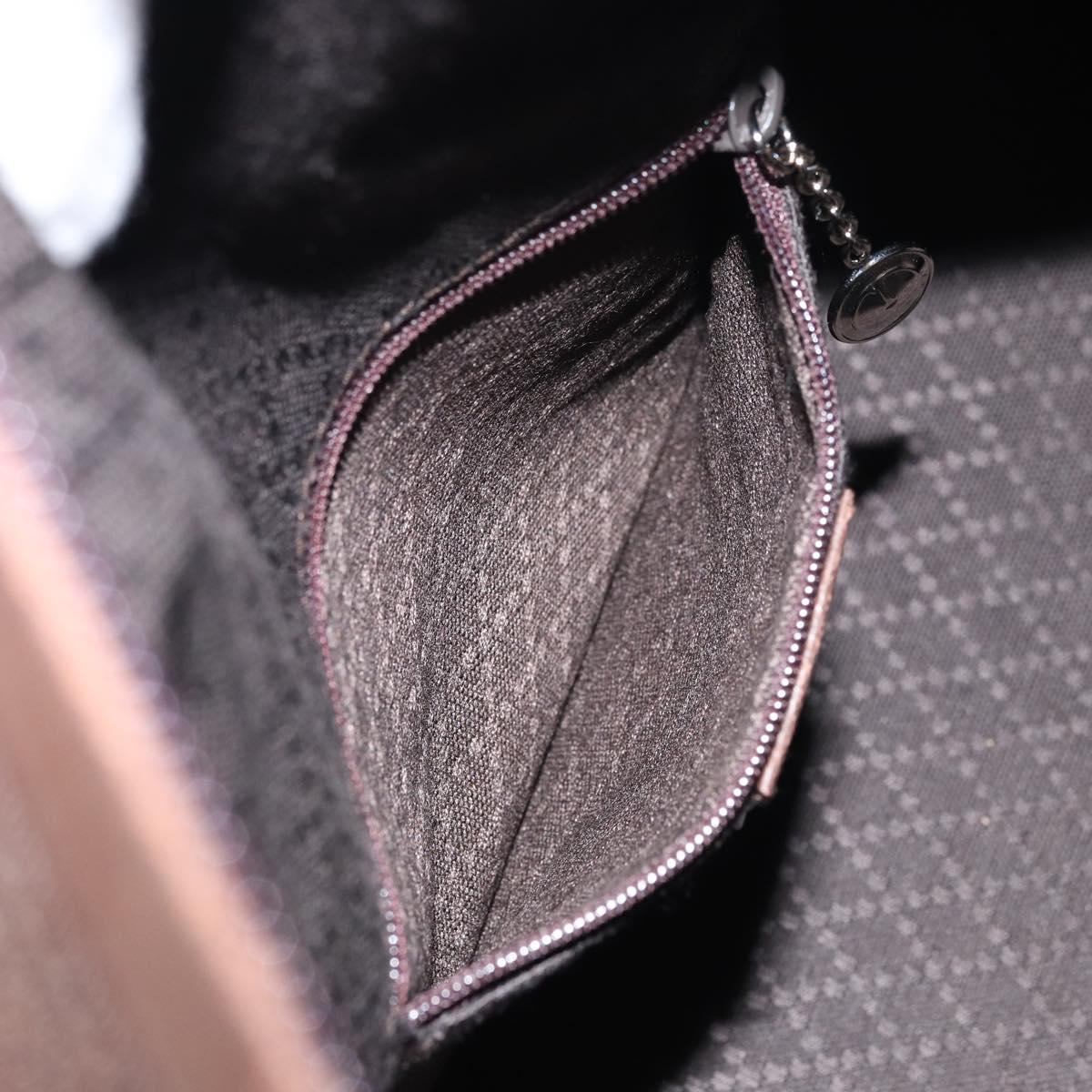 GUCCI Shoulder Bag Nylon Brown Silver 001 1955 3444 Auth 156923