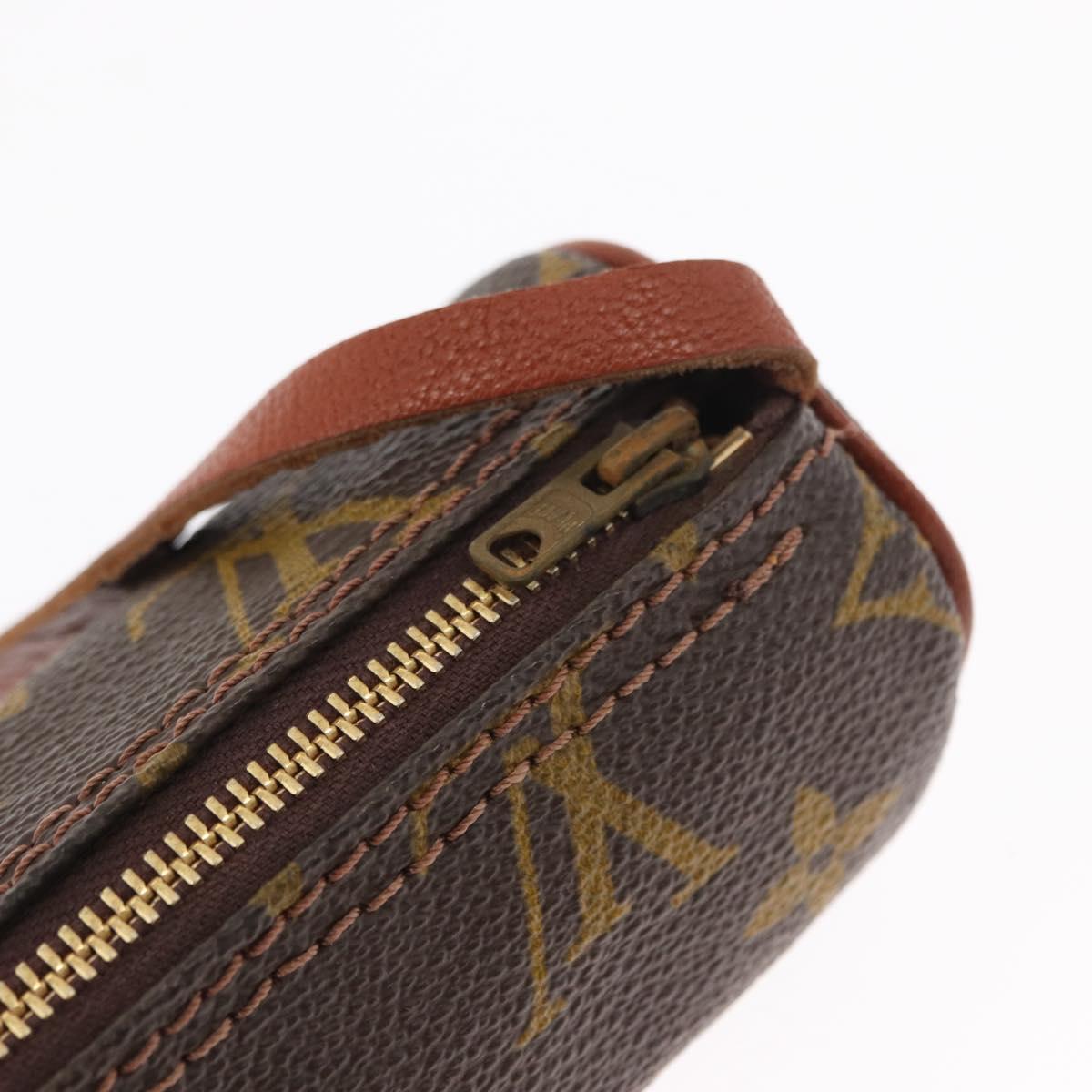LOUIS VUITTON Monogram Papillon Pouch LV Auth 156933