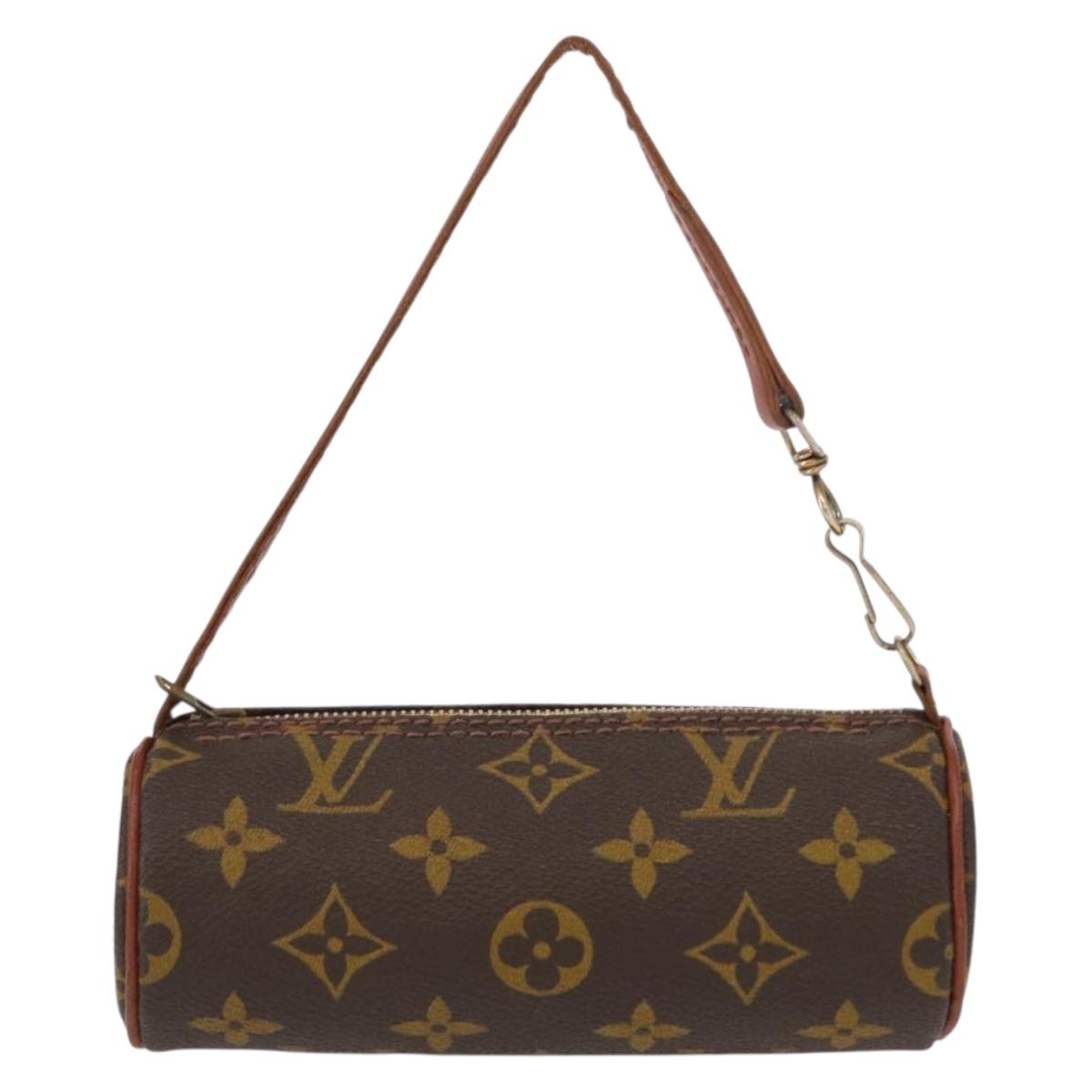 LOUIS VUITTON Monogram Papillon Pouch LV Auth 156933