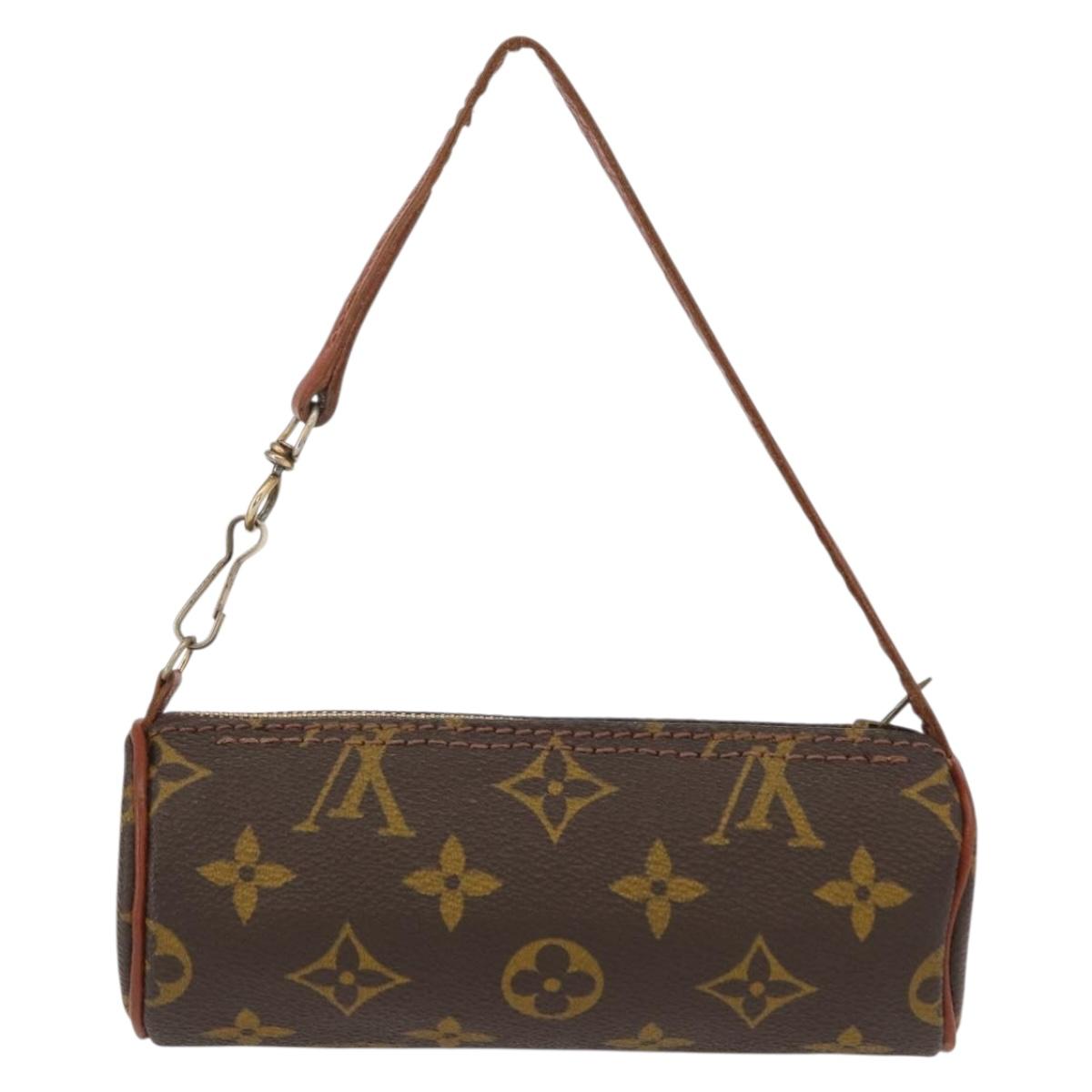 LOUIS VUITTON Monogram Papillon Pouch LV Auth 156933