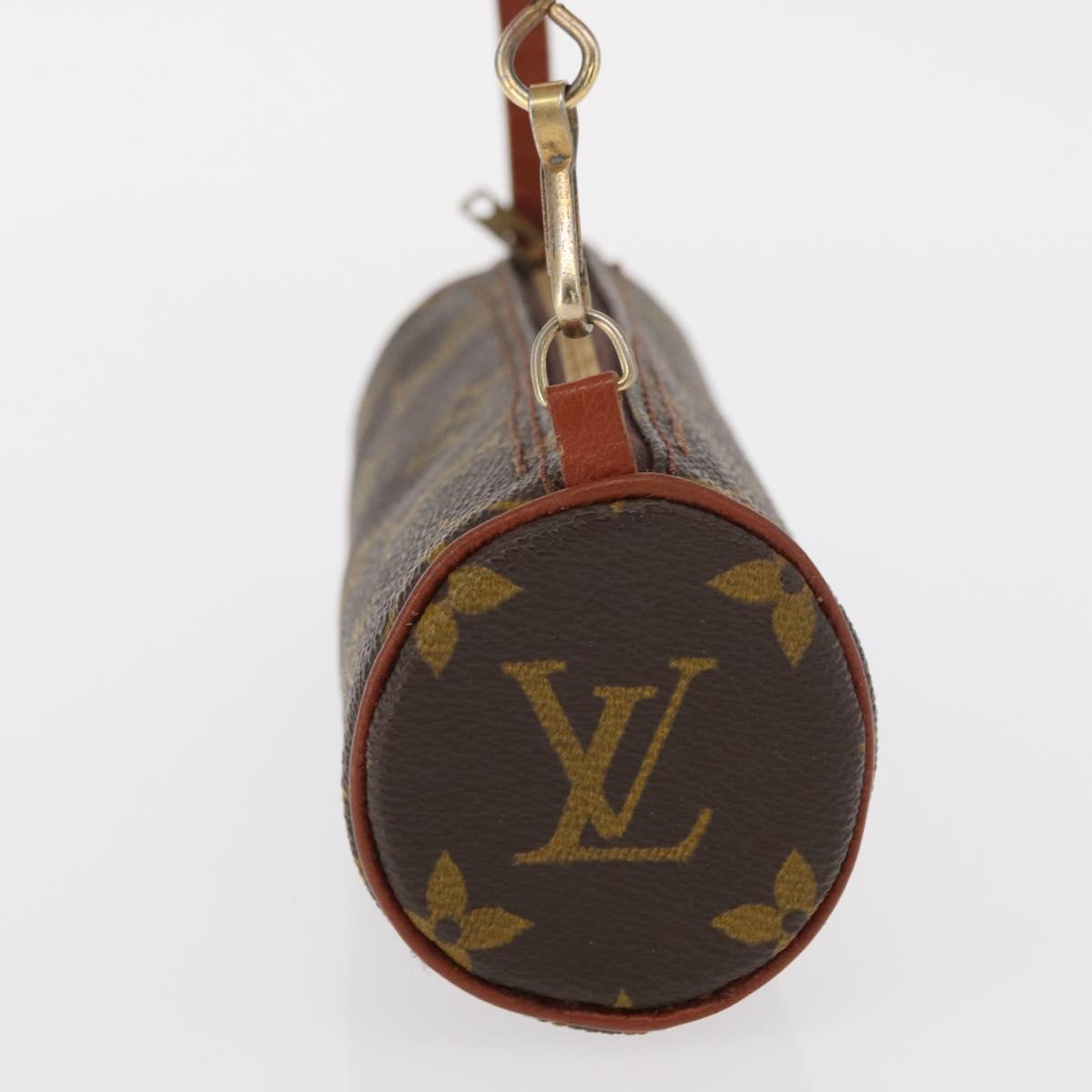 LOUIS VUITTON Monogram Papillon Pouch LV Auth 156933