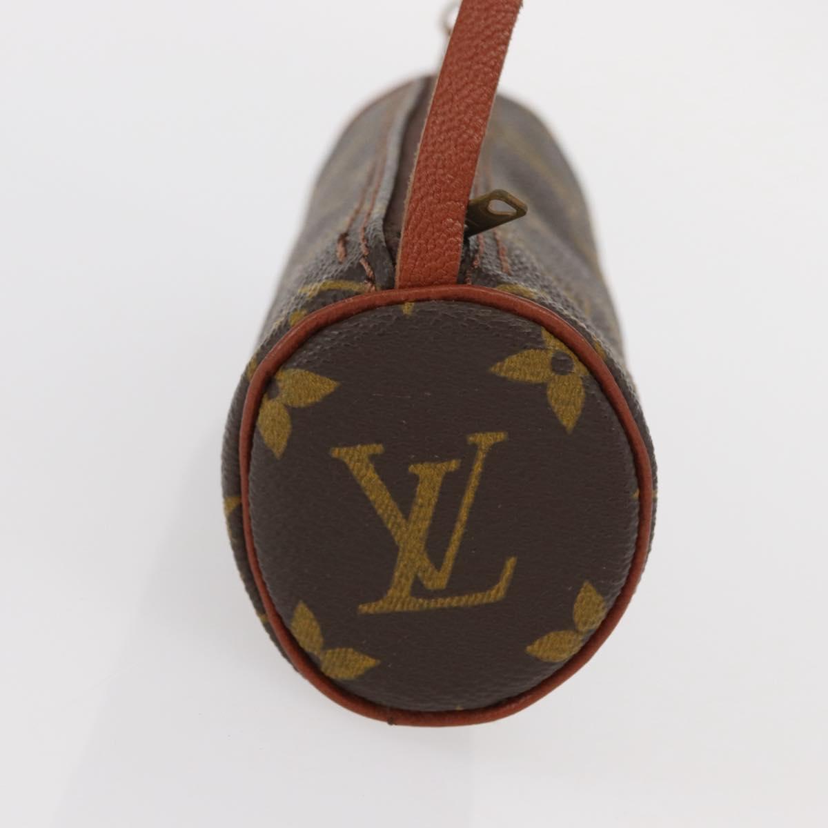 LOUIS VUITTON Monogram Papillon Pouch LV Auth 156933