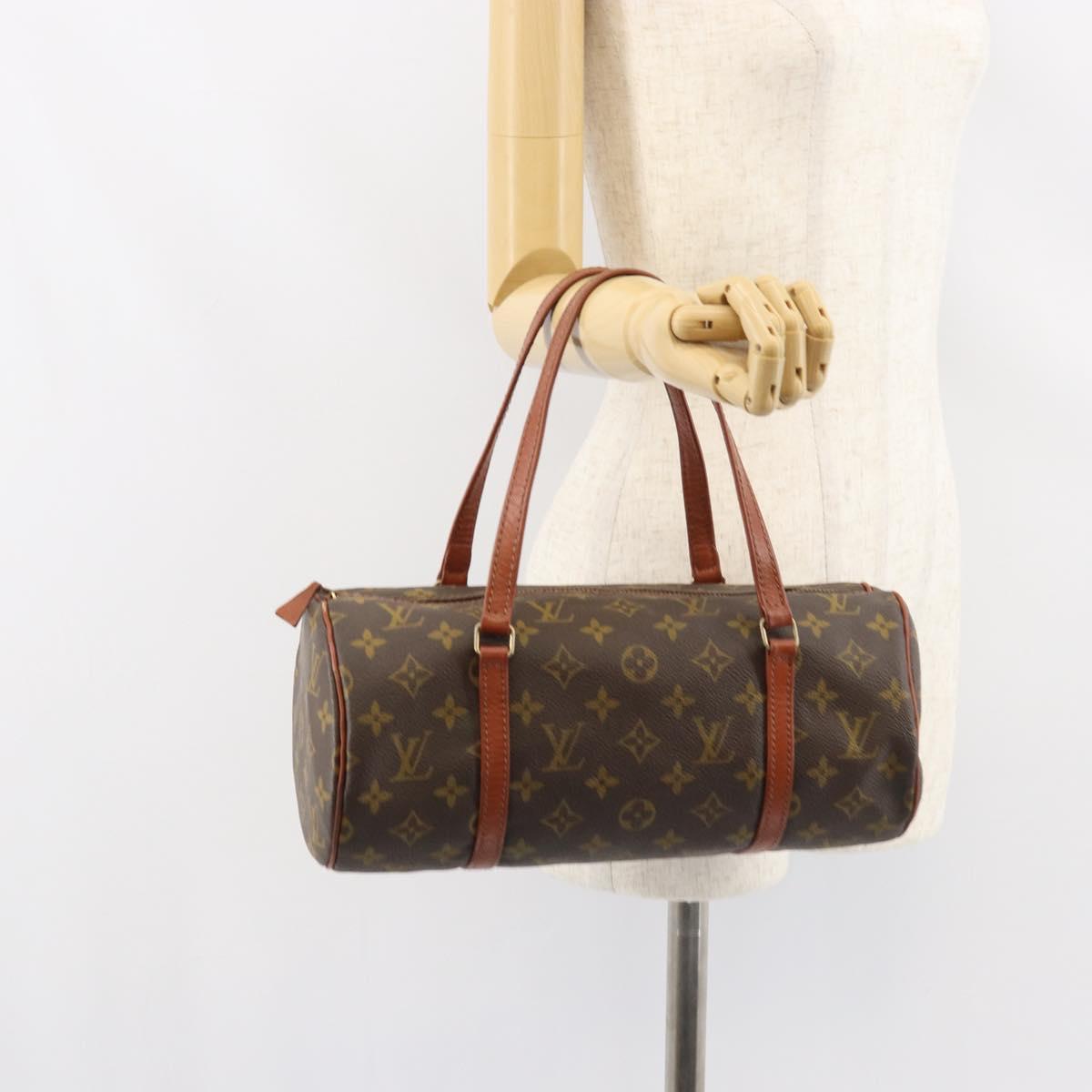 LOUIS VUITTON Monogram Papillon 30 Hand Bag M51385 LV Auth 156934