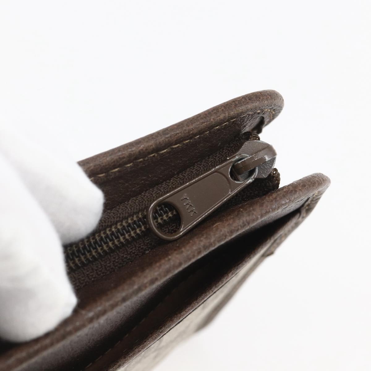 GUCCI GG Supreme Clutch Bag PVC Beige Gold 97 01 037 Auth 156937