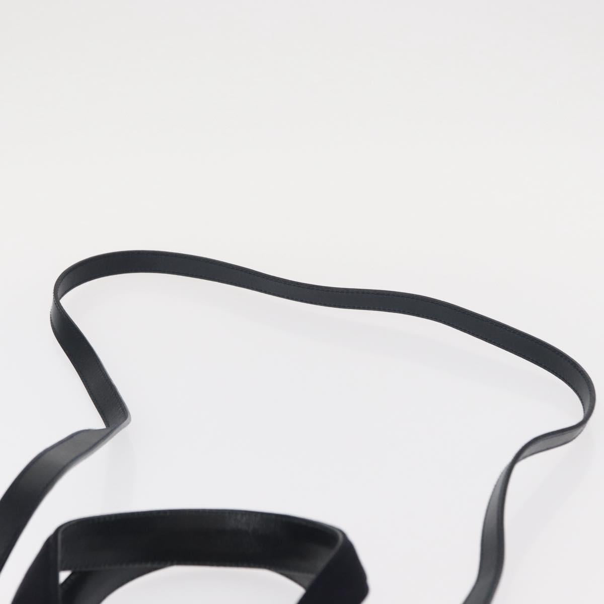 Salvatore Ferragamo Vala Hand Bag Leather 2way Navy Gold Auth 156941