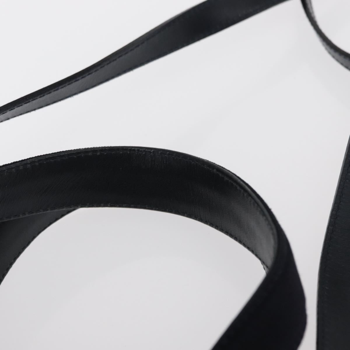 Salvatore Ferragamo Vala Hand Bag Leather 2way Navy Gold Auth 156941