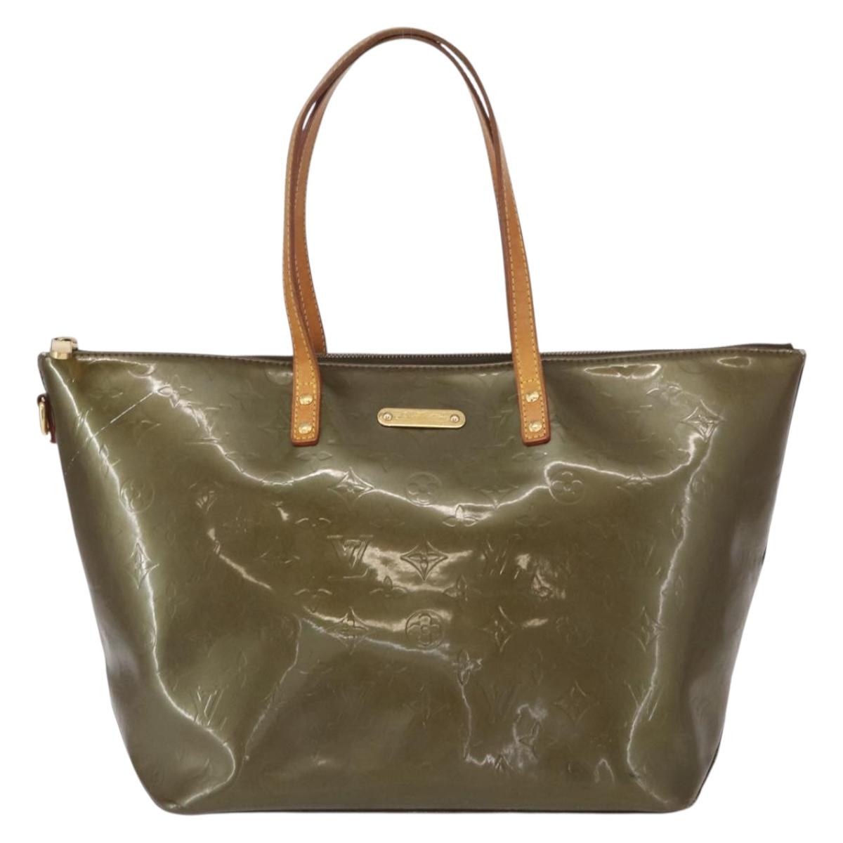 LOUIS VUITTON Vernis Bellevue GM Tote Bag Veil Bronze M93674 LV Auth 156951