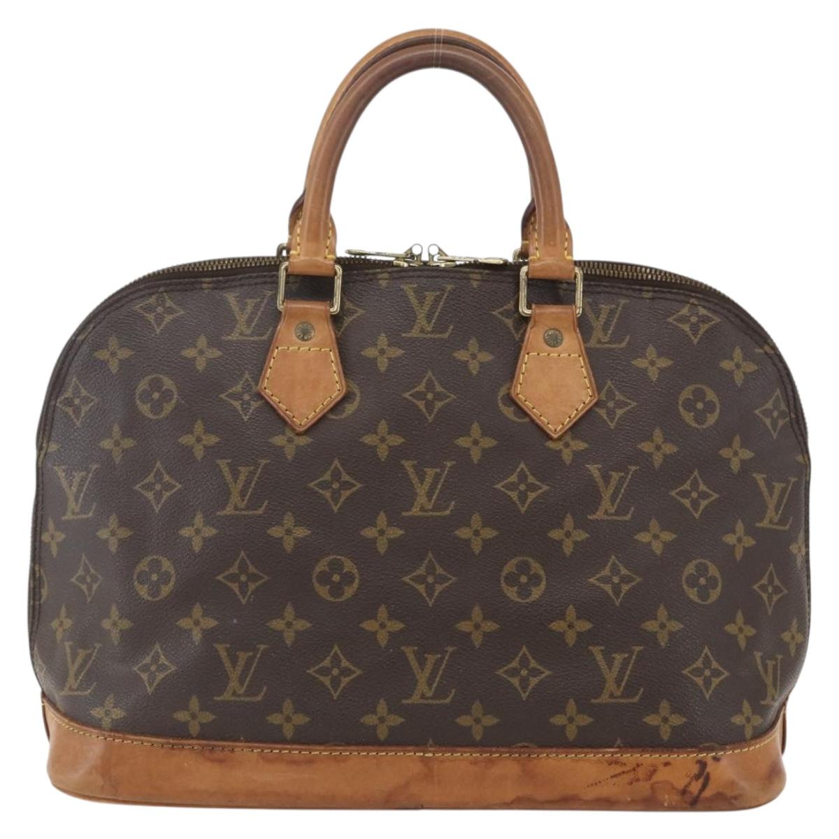 LOUIS VUITTON Monogram Alma Hand Bag M51130 LV Auth 156952