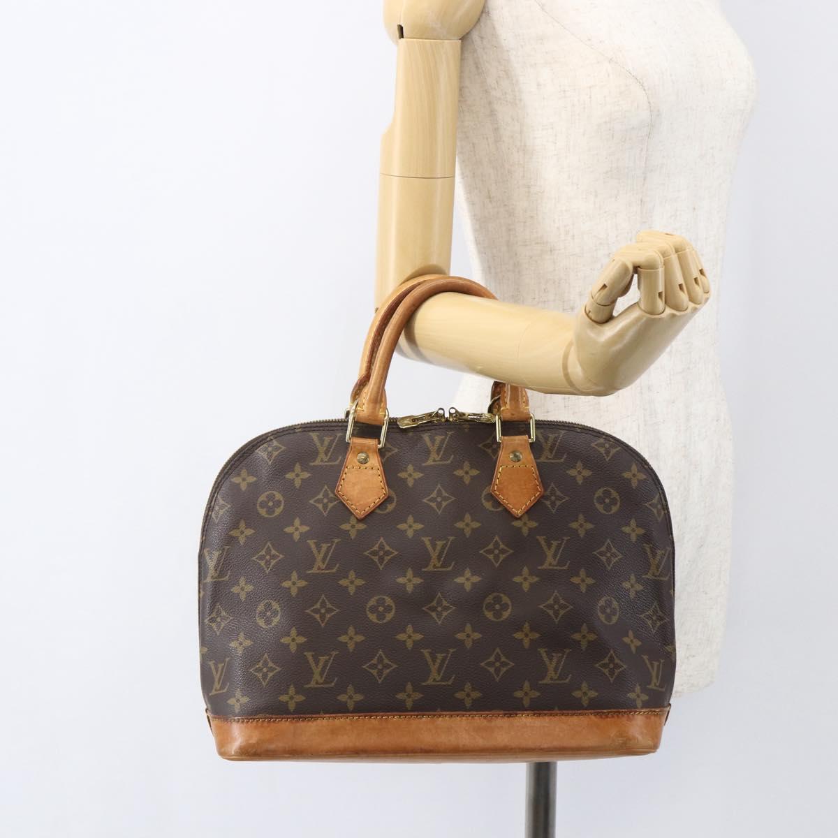 LOUIS VUITTON Monogram Alma Hand Bag M51130 LV Auth 156953